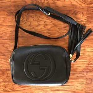 Black Gucci soho disco crossbody bag